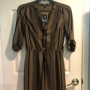 Express Tab Sleeve Shirt Dress